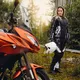 Dámske moto nohavice W-TEC Kaajla - čierno-biela