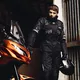 Pánske moto nohavice W-TEC Rusnac - čierno-zelená