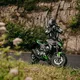 Pánske kožené moto nohavice W-TEC Vector - čierna-fluo