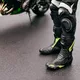 Pánske kožené moto nohavice W-TEC Vector - čierna-fluo