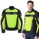 Pánska letná moto bunda W-TEC Saigair - Fluo Yellow-Black - Fluo Yellow-Black
