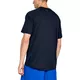 Pánske tričko Under Armour Tech SS Tee 2.0 - Steel Light Heather/Black