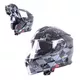 Výklopná moto prilba W-TEC V271 - čierno-šedá - čierno-šedá