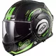 Preklápacia moto prilba LS2 FF399 Valiant graphic - Nucleus Black Glow Green