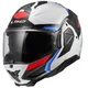 Preklápacia prilba LS2 FF910 Advant II Triple White Blue Red P/J