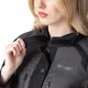 Dámska moto bunda W-TEC Barbata - čierno-šedo-ružová
