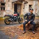 Kožená moto bunda W-TEC Mungelli EVO - vintage čierno-hnedá