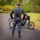 Letná pánska moto bunda W-TEC Mirelio - čierna-fluo