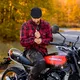 Moto košeľa BOS Lumberjack - Orange