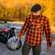 Moto košeľa BOS Lumberjack - Orange