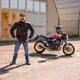 Pánske moto jeansy BOS Micas - Acid Blue