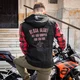 Moto bunda W-TEC Black Heart Radikaal - červeno-čierna