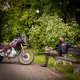 Letná moto bunda W-TEC Rovin - čierno-zeleno-červená