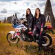 Dámske moto nohavice W-TEC Durmanes Lady - čierno-ružová