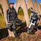 Touringová moto bunda W-TEC Smackton - 2.akosť - čierno-zelená