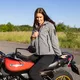 Dámska softshellová moto bunda W-TEC Algenia - šedá