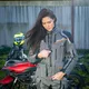 Dámska touringová moto bunda W-TEC Smackton Lady - šedo-oranžová