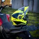 Výklopná prilba W-TEC Banelmeda - 2.akosť - šedo-čierno-fluo žltá