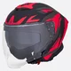Moto prilba W-TEC Voltik Graphic - Yellow - Red