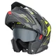 Výklopná moto prilba 3v1 W-TEC Neovu Graphic - čierno-červená