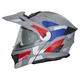 Výklopná moto prilba 3v1 W-TEC Neovu Graphic - čierno-červená