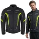 Letná pánska moto bunda W-TEC Mirelio - čierna-fluo - čierna-fluo