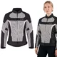 Letná dámska moto bunda W-TEC Mirelia - čierno-šedá - čierno-šedo-ružová
