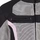 Letná dámska moto bunda W-TEC Mirelia - čierno-šedá
