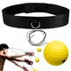 Reflexná boxovacia loptička na hlavu inSPORTline Respell Light 18g s čelenkou