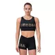 Dámsky mini top Nebbia Gold Mesh 830 - Black - Black