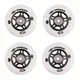 In-line kolieska WORKER 70mm a ložiská ABEC-5 Chrome - Set 4 ks