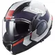 Výklopná moto prilba LS2 FF900 Valiant II Citius P/J - Gloss White Blue - Gloss White Blue