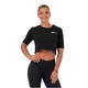 Dámsky voľný crop top Nebbia Minimalist Logo 600 - Cream - Black