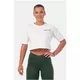 Dámsky voľný crop top Nebbia Minimalist Logo 600 - Cream - Cream