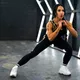 Dámske legíny s vysokým pásom Nebbia INTENSE Iconic 834 - Black/Gold