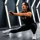 Dámske športové legíny so sieťkou Nebbia INTENSE Mesh 838 - Black/Gold