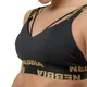 Dámska športová podprsenka s výstužou Nebbia INTENSE Iconic 844 - Black/Gold