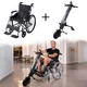 Mechanický skladací invalidný vozík inSPORTline Jakesully odľahčený s pohonom Oppatia