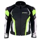 Pánska kožená moto bunda W-TEC Velocity - čierna-fluo - čierna-fluo