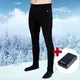 Pánske vyhrievané nohavice W-TEC Insupants s 10 000 mAh powerbankou - čierna
