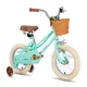 Detský bicykel Joystar Retro 14" s košíkom • 92-120 cm - fialová