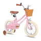 Detský bicykel Joystar Retro 14" s košíkom • 92-120 cm - fialová