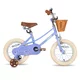 Detský bicykel Joystar Retro 14" s košíkom • 92-120 cm - fialová - fialová