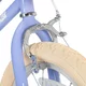 Detský bicykel Joystar Retro 16" s košíkom • 104-135 cm - fialová
