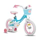 Detský bicykel Joystar Angel 14" s košíkom a kolieskami • 91-119 cm
