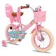 Detský bicykel Joystar Little Daisy 16" • 105-135 cm - ružová - ružová