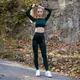 Dámske legíny Boco Wear Bottle Green Cropped - zelená
