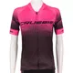 Dámsky cyklistický dres s krátkym rukávom Crussis CSW-057 - čierno-ružová - čierno-ružová
