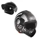 Preklápacia moto prilba Roof Boxer V8 Grafic P/J - čierno-šedá