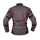 Dámska moto bunda W-TEC Barbata - čierno-šedo-ružová
